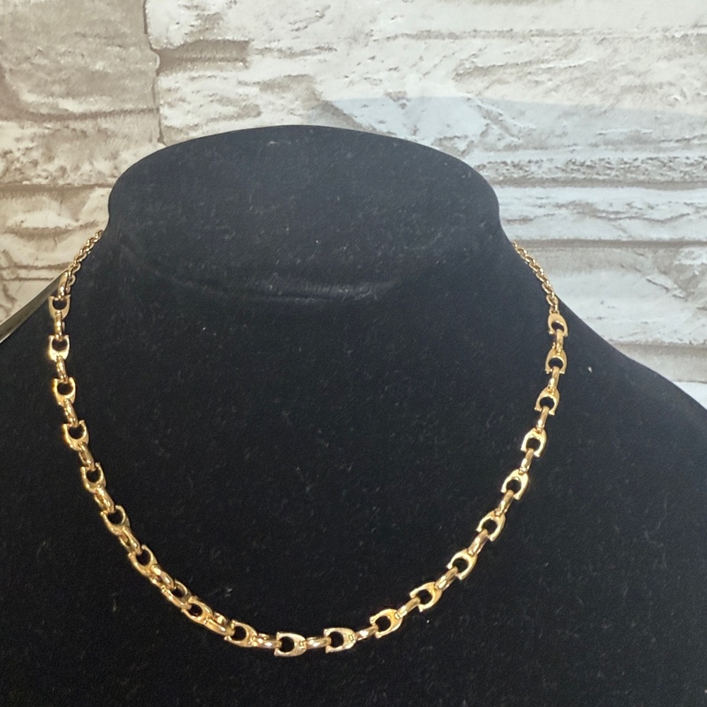 COACH Signature Chain Link Choker Necklace - Picture 5 of 11